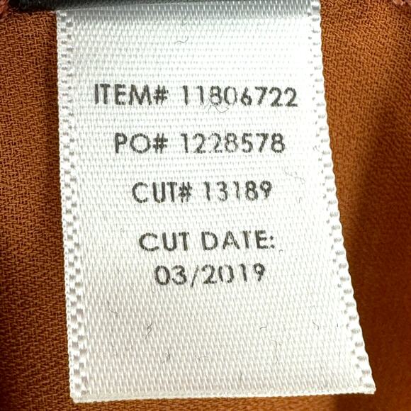 TORRID | Plus Sz 1 | Dusty Orange Surplice Neck 3/4 Sleeve Tie Waist Long Blouse - Picture 11 of 12